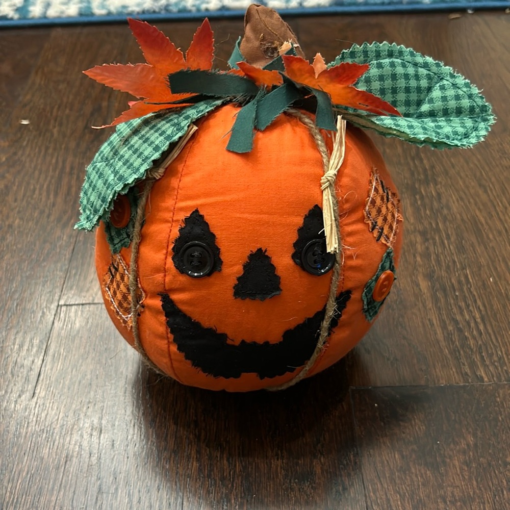 Halloween Plush Fabric Pumpkin Decor